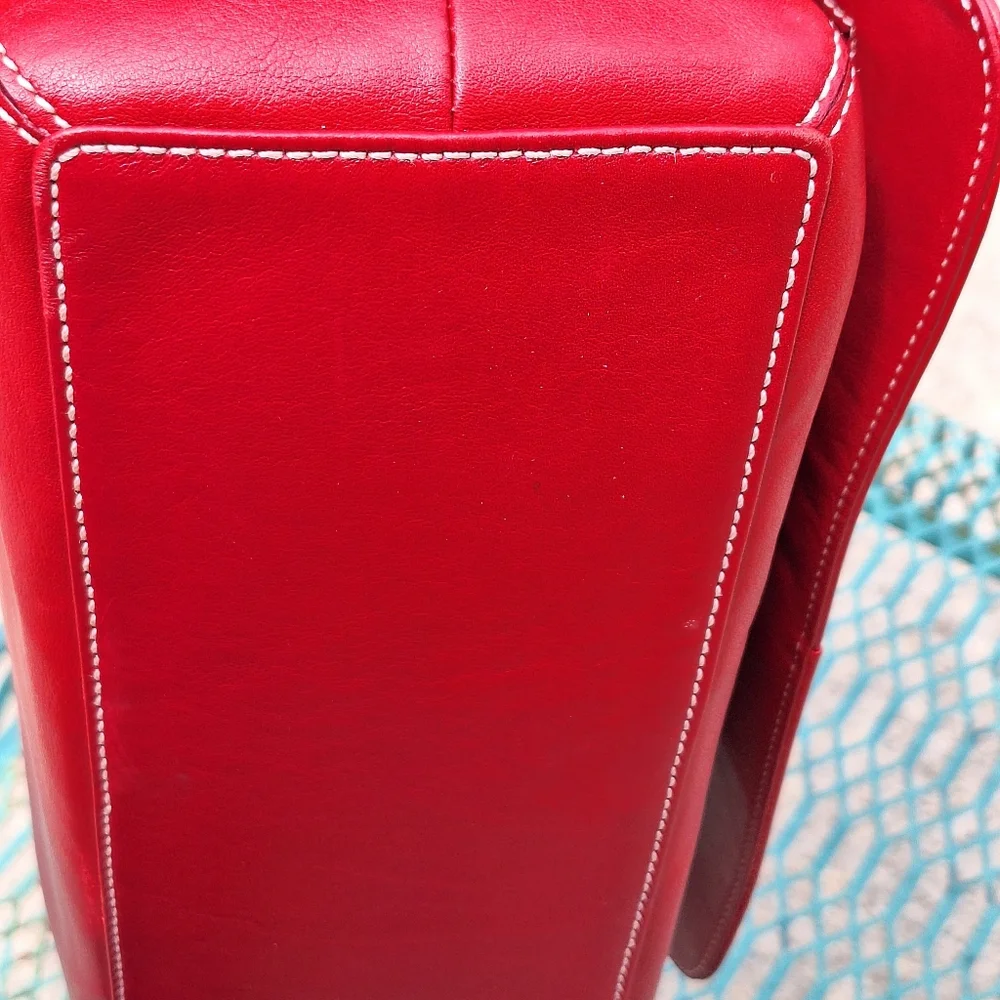 Vintage Like New! 2004 Red Wine color Coach. NºDO43-9570 - Picture 8 of 16